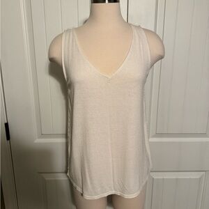 Miss Me Cream Sleeveless Tank Top